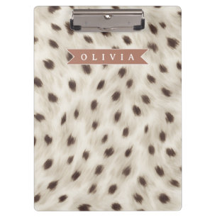 Porte-bloc Imprimé animalier léopard neutre chic personnalisé