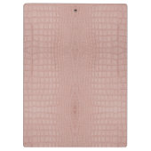 Porte-bloc Imprimer l'alligator rose (Dos)