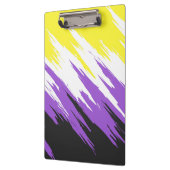 Porte-bloc Indicateur de fierté non binaire Abstrait (Gauche)