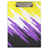 Porte-bloc Indicateur de fierté non binaire Abstrait (Devant)