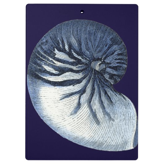 Porte-bloc Indigo Shells VII (Dos)