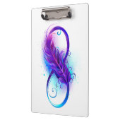 Porte-bloc Infini avec plume violette (Gauche)