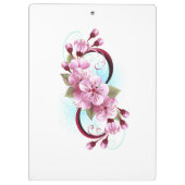 Porte-bloc Infinité avec les fleurs Sakura (Dos)