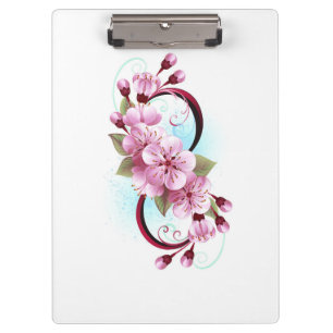 Porte-bloc Infinité avec les fleurs Sakura