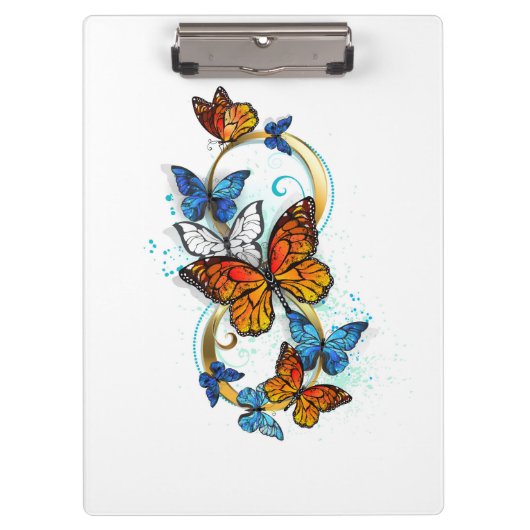 Porte-bloc Infinité de papillons monarques (Devant)