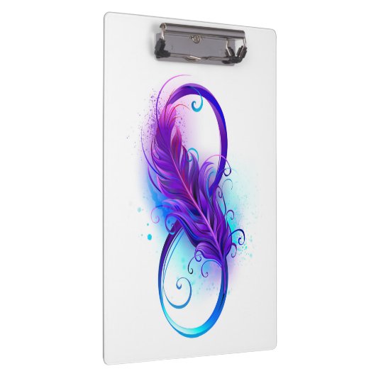 Porte-bloc Infinity with purple feather (Swatch)