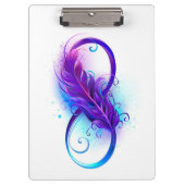 Porte-bloc Infinity with purple feather (Devant)