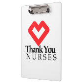 Porte-bloc Infirmières Mercis| Coeur rouge (Gauche)