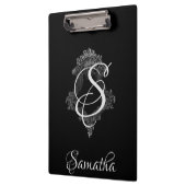 Porte-bloc Initiale de monogramme personnalisée  (Gauche)