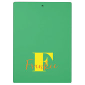 Porte-bloc Initiale + Nom Personnalisé - Facile à Customiser  (Dos)