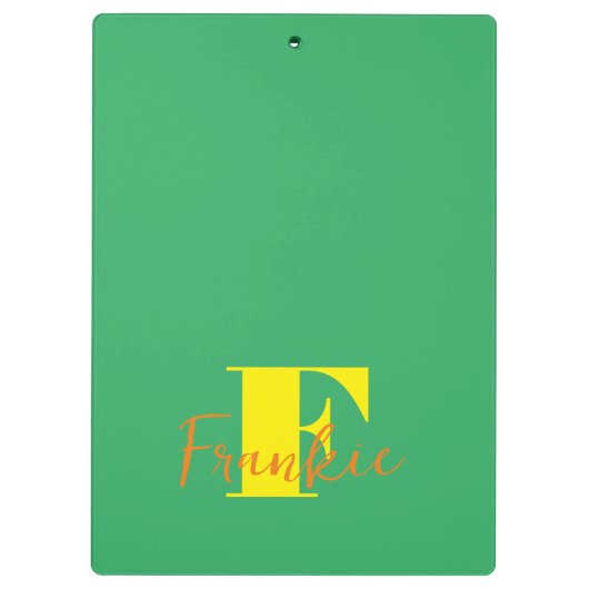 Porte-bloc Initiale + Nom Personnalisé - Facile à Customiser  (Dos)