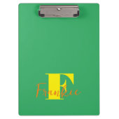 Porte-bloc Initiale + Nom Personnalisé - Facile à Customiser  (Devant)