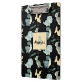 Porte-bloc Initiale personnalisée et nom Dinosaur Motif (Gauche)