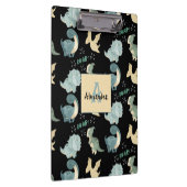 Porte-bloc Initiale personnalisée et nom Dinosaur Motif (Swatch)