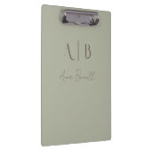 Porte-bloc Initiales de monogramme personnalisé moderne Nom S (Swatch)