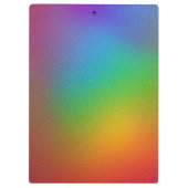 Porte-bloc Initiales modernes Monogramme blanc Couleur arc-en (Dos)