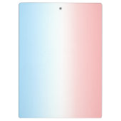 Porte-bloc Initiales modernes Monogramme Bleu rose Blanc Dégr (Dos)