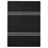 Porte-bloc Initiales Monogrammées de Luxe Noires Rouges (Dos)