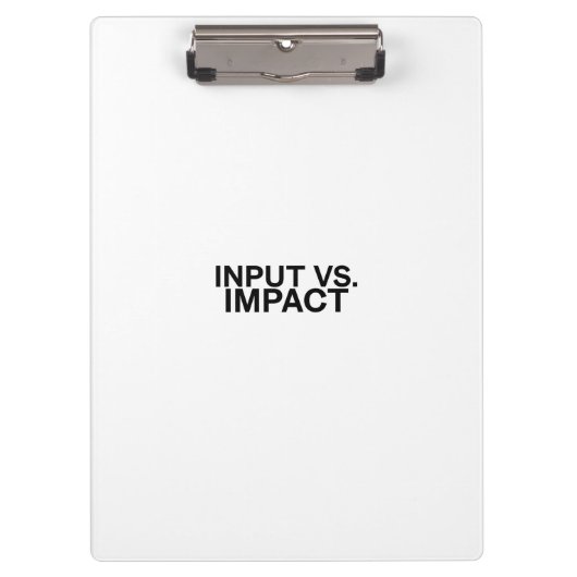 Porte-bloc Input vs. Impact Professional Clipboard (Devant)