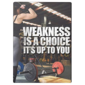 Porte-bloc Inspiration d'entraînement des femmes - La faibles (Dos)