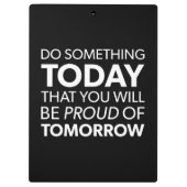 Porte-bloc Inspiration, Faites Quelque Chose Aujourd'Hui, Soy (Dos)