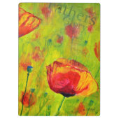 Porte-bloc Inspirer les fleurs Aimer les pavots (Dos)