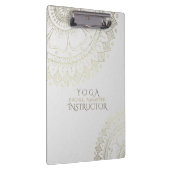 Porte-bloc Instructeur de méditation Yoga Gold Mandala Fleurs (Swatch)