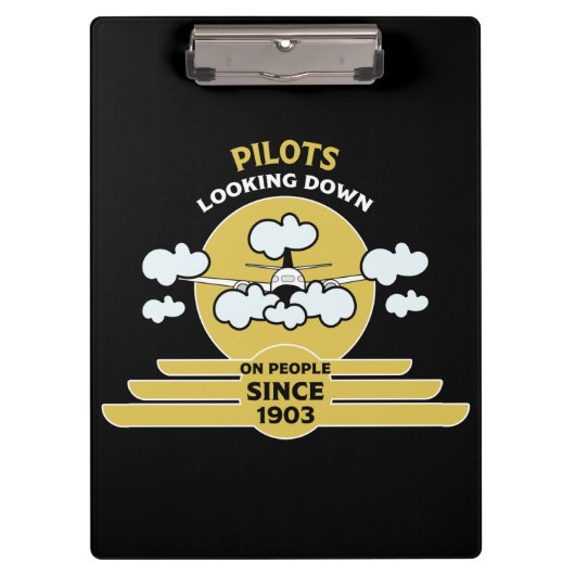 Porte-bloc instructeur de vol | Flying School | Diplômé | Pro (Devant)