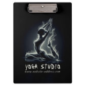 Porte-bloc Instructeur de Yoga Reiki Pose King Pigeon à une j (Devant)