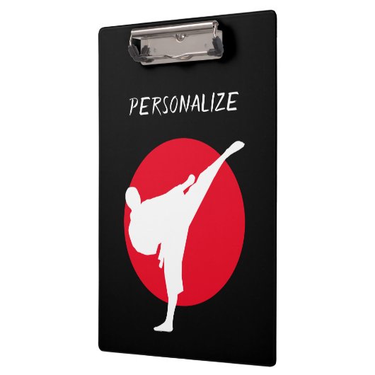 Porte-bloc Instructeur fait sur commande d'école de karaté (Gauche)