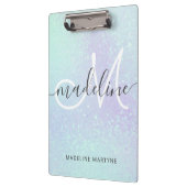 Porte-bloc Iridescente Faux Parties scintillant holographique (Gauche)