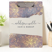 Porte-bloc Iridescente Purple Gold Glam Parties scintillant