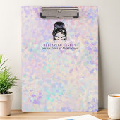 Porte-bloc Iridescente Updo Holocils d'entreprise