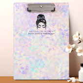 Porte-bloc Iridescente Updo Holocils d'entreprise