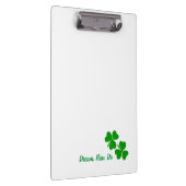 Porte-bloc Irish Dream Plan. Faire. Petit Shamrock (Swatch)