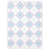 Porte-bloc Jacquard bleu et violet (Dos)