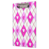 Porte-bloc Jacquard de coeur pourpre (Gauche)