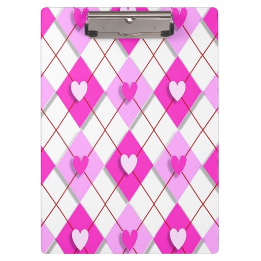 Porte-bloc Jacquard de coeur pourpre (Devant)