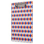 Porte-bloc Jacquard orange et bleu diamant (Gauche)