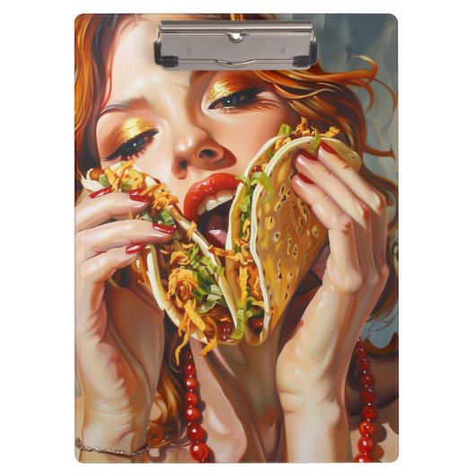 Porte-bloc J'adore les Tacos (Devant)