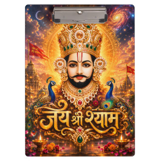 Porte-bloc Jai Shri Khatu Shyam Ji Œuvre d'art dévotionnelle