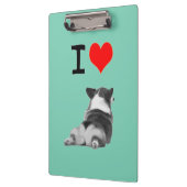 Porte-bloc J'aime des bouts de corgi (Gauche)