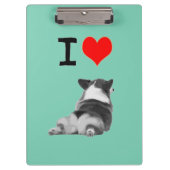 Porte-bloc J'aime des bouts de corgi (Devant)