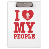 Porte-bloc J'aime Erawan Mon Peuple Lao (Devant)