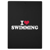 Porte-bloc J'aime la natation (Dos)
