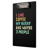 Porte-bloc J'Aime Le Café Et Mon Husky (Gauche)