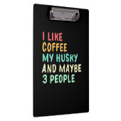 Porte-bloc J'Aime Le Café Et Mon Husky (Swatch)