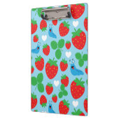 Porte-bloc J'aime les fraises Motif sans couture (Gauche)