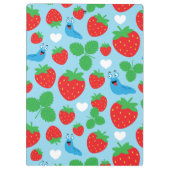 Porte-bloc J'aime les fraises Motif sans couture (Dos)