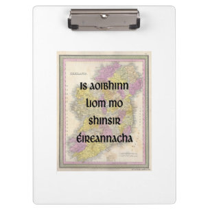 Porte-bloc J'Aime Mes Ancêtres Irlandais Dessous de verre p